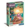 Clementoni Puzzle 500 pièces Stitch compact, pour enfants à partir de 3 ans, thème dessins animés, avec poster, dimensions 49 x 36 cm