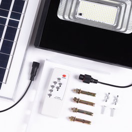 Projecteur solaire LED 65 W Blanco Frío 6500 K avec panneau et télécommande