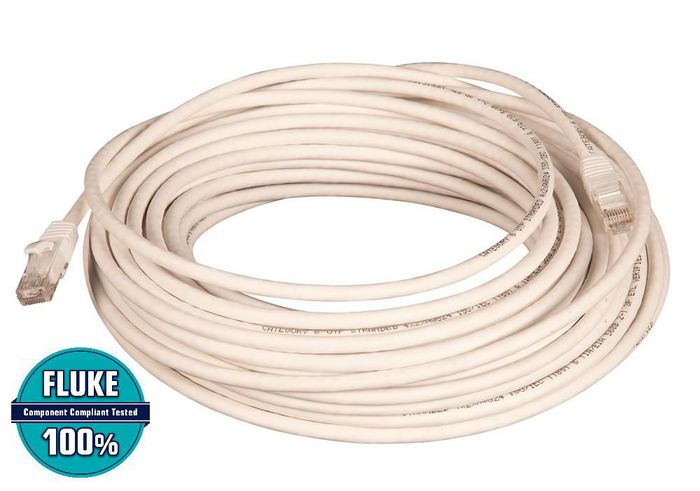 Lanview Câble réseau Cat6 U/UTP 20m Blanc LSZH