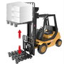 Tachan Radiocommande RC Chariot Élévateur 1:8 avec Éclairage et Sons, Contrôle de Fourche, 2.4GHz, Multilingue (Anglais, Français, Allemand, Italien, Portugais, Espagnol)