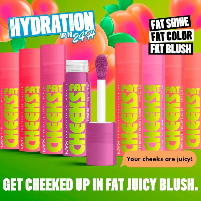 Nyx Professional Make Up Fat Cheeks Blush Liquide n° 06-Bouncin' Berry 8 ml