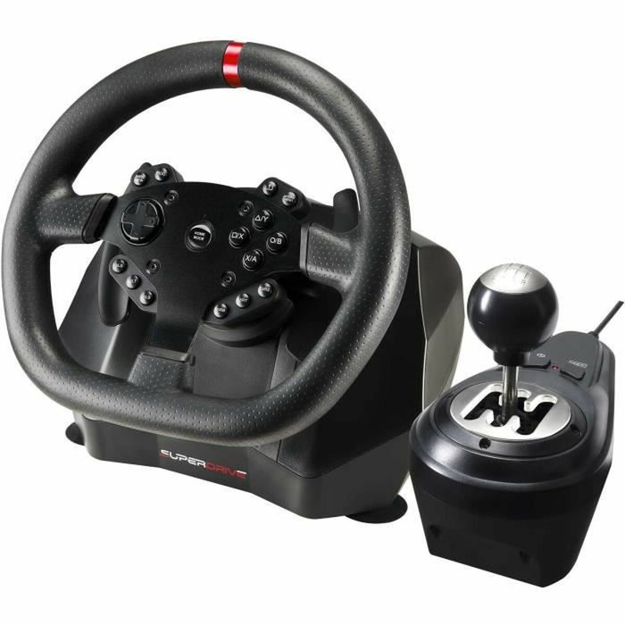 Subsonic Superdrive GS950-X - Volant de course 900° avec levier de vitesse et pédalier Subsonic Superdrive GS950-X - Volant de course 900° avec levier de vitesse et pédalier