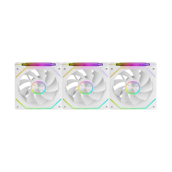 Mars Gaming Kit Ventilateurs MF-LINKFINITYKIT2RW Blanc 120mm ARGB PWM 3 Unités Linkfinity Mars Gaming Kit Ventilateurs MF-LINKFINITYKIT2RW Blanc 120mm ARGB PWM 3 Unités Linkfinity
