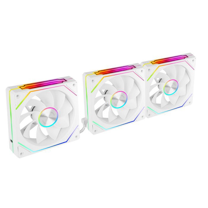 Mars Gaming Kit Ventilateurs MF-LINKFINITYKIT2RW Blanc 120mm ARGB PWM 3 Unités Linkfinity Mars Gaming Kit Ventilateurs MF-LINKFINITYKIT2RW Blanc 120mm ARGB PWM 3 Unités Linkfinity