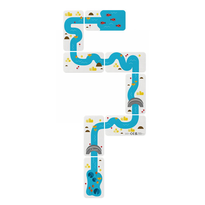 Chicco Domino Educatif Montessori Animaux et Nature 24 Pièces +3 Ans Langue Espagnol