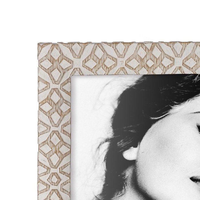 BigBuy Home Cadre photo Blanc Beige Polyrésine 17,8 x 1,8 x 22,9 cm BigBuy Home Cadre photo Blanc Beige Polyrésine 17,8 x 1,8 x 22,9 cm