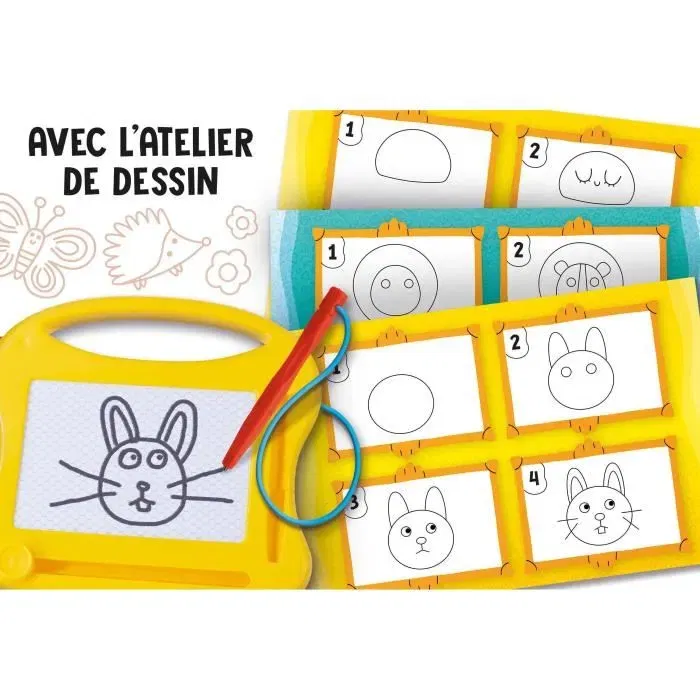 Lisciani Giochi CAROTINA - Mini ardoise magique Calculs - Apprentissage des chiffres et calcul pour enfants 3-6 ans - Jeu éducatif