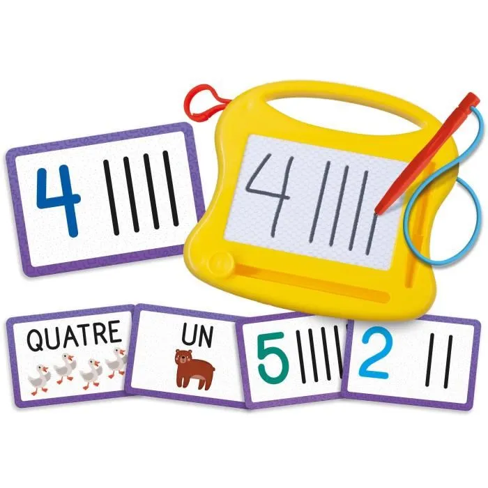 Lisciani Giochi CAROTINA - Mini ardoise magique Calculs - Apprentissage des chiffres et calcul pour enfants 3-6 ans - Jeu éducatif