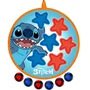 Disney - Cible de fléchettes avec balles scratch Stitch 36 cm - Double face avec 6 balles - Développe coordination et précision
