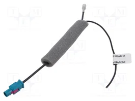 MTA Câble coaxial 0,25m Fakra prise vers SMB femelle noir droit