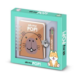 Karactermania Journal A5 Capybara avec Stylo 6 Couleurs
