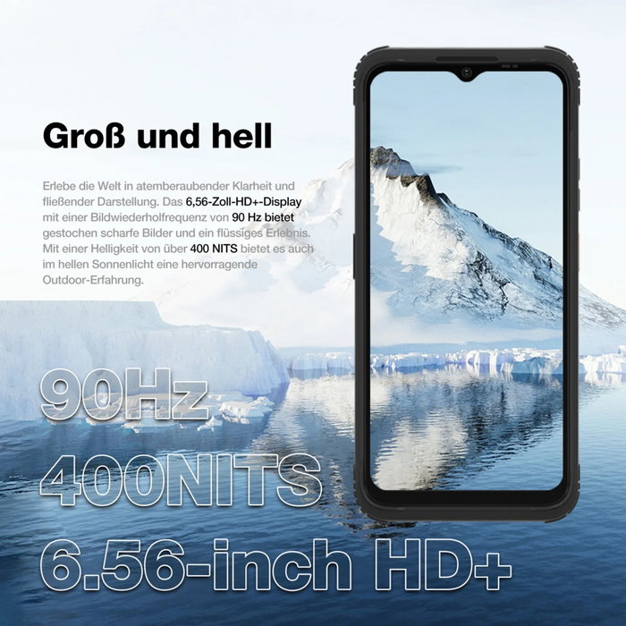 Agm AGM H MAX Smartphone Robuste 4G Noir 8GB/256GB