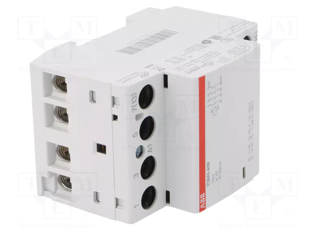 ABB ESB Contacteur 4 pôles 40A NO x4 230VAC/VDC ABB ESB Contacteur 4 pôles 40A NO x4 230VAC/VDC