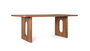 GINER Y COLOMER Table de salle à manger rectangulaire en bois d'acacia massif naturel - 200 x 100 x 76 cm, avec pieds anti-dérapants, nécessite assemblage