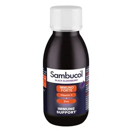 Sambucol Immuno Forte Sirop au Sureau Noir, Vitamine C et Zinc 120 ml