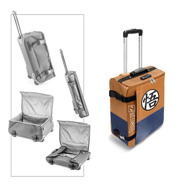 Karactermania Valise Cabine Pliable Dragon Ball Symbol 55 x 35 x 20 cm