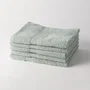 Today Essential - Lot de 5 draps de bain 70x130 cm en Coton 100% 450 g/m² - Couleur Céladon