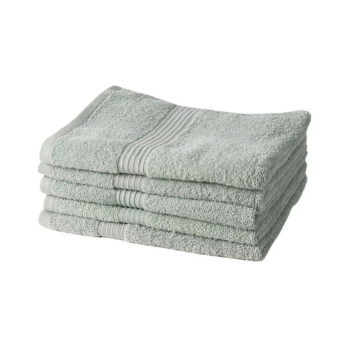 TODAY Lot de 5 draps de bain Essential Céladon 70x130 cm