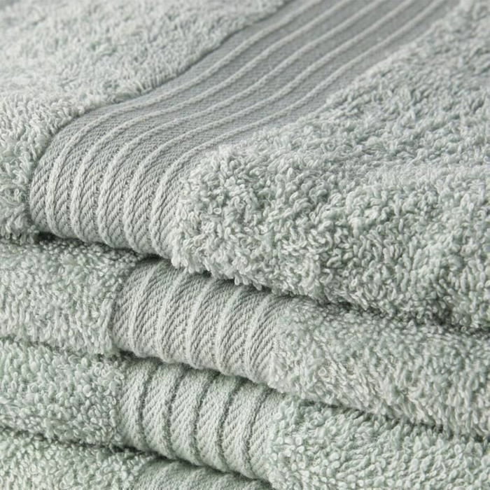 TODAY Lot de 5 draps de bain Essential Céladon 70x130 cm