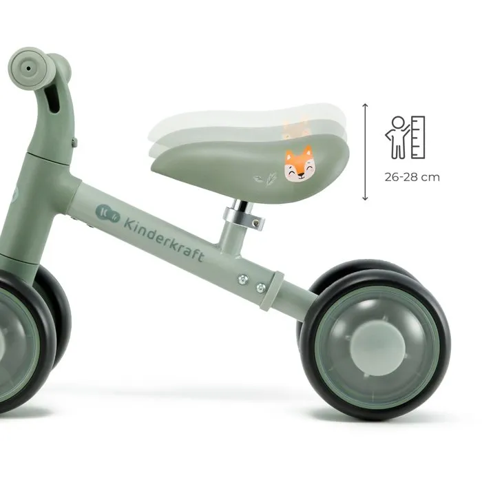 Kinderkraft Cutie Flash Tricycle 4 roues LED vert