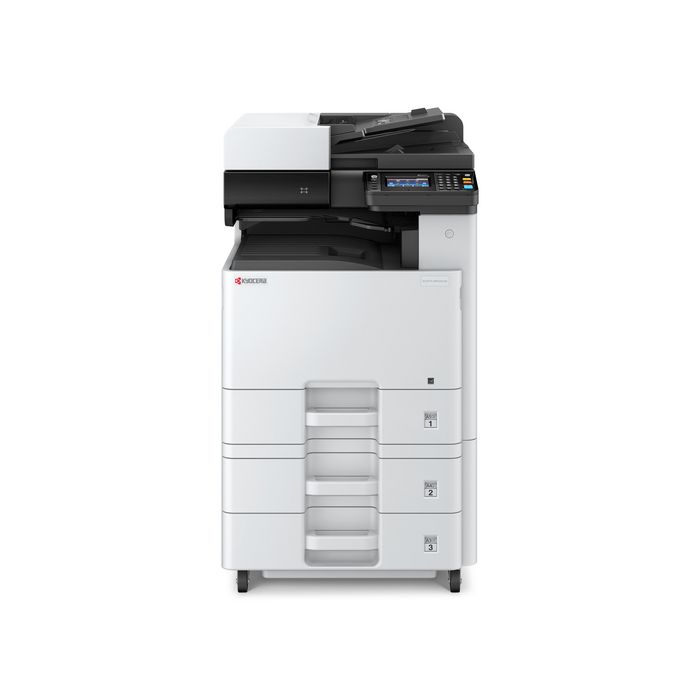 Kyocera Imprimante Multifonction 4-en-1 Laser Couleur A4/A3 24 ppm, Interface Réseau Gigabit, USB, Bac 500 feuilles + 100 feuilles, Jusqu'à 1600 feuilles