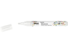 Kreul LACK MARKER Marqueur de peinture brillante blanc pointe moyenne 2-4mm