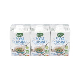 SOY Crème de soja cuisine BIO (lot de 3)