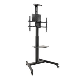 TooQ COMETA Support de sol mobile avec roues et rotation 90° pour écrans 37" à 70"