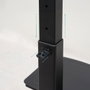 TooQ COMETA Support Mural pour Écran 37-70" Rotatif 90° avec Roues, VESA 200x200-600x400, Hauteur Réglable, Noir