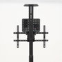 TooQ COMETA Support Mural pour Écran 37-70" Rotatif 90° avec Roues, VESA 200x200-600x400, Hauteur Réglable, Noir
