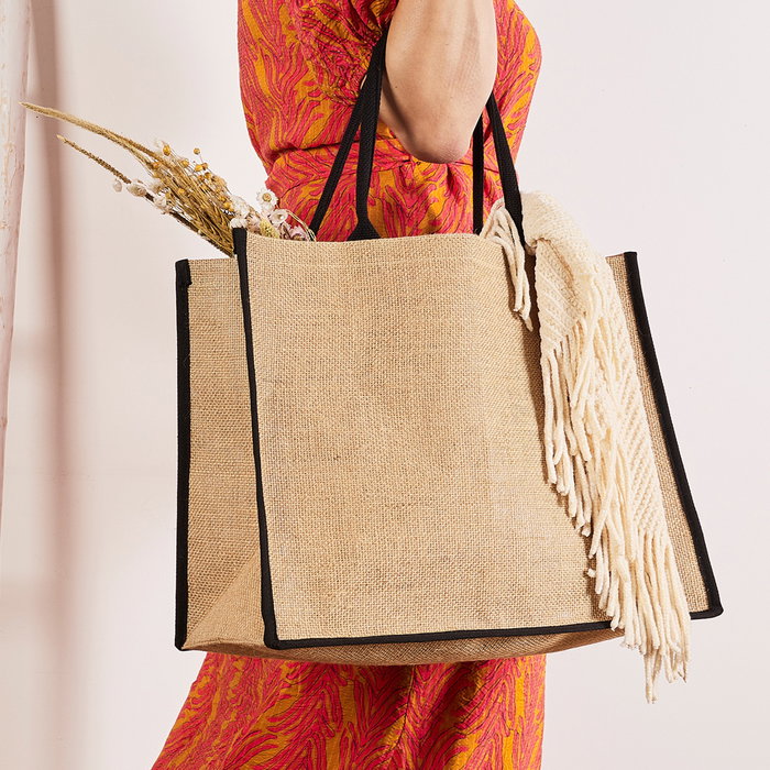 Entre Temps Sac en jute 42x19x33 cm