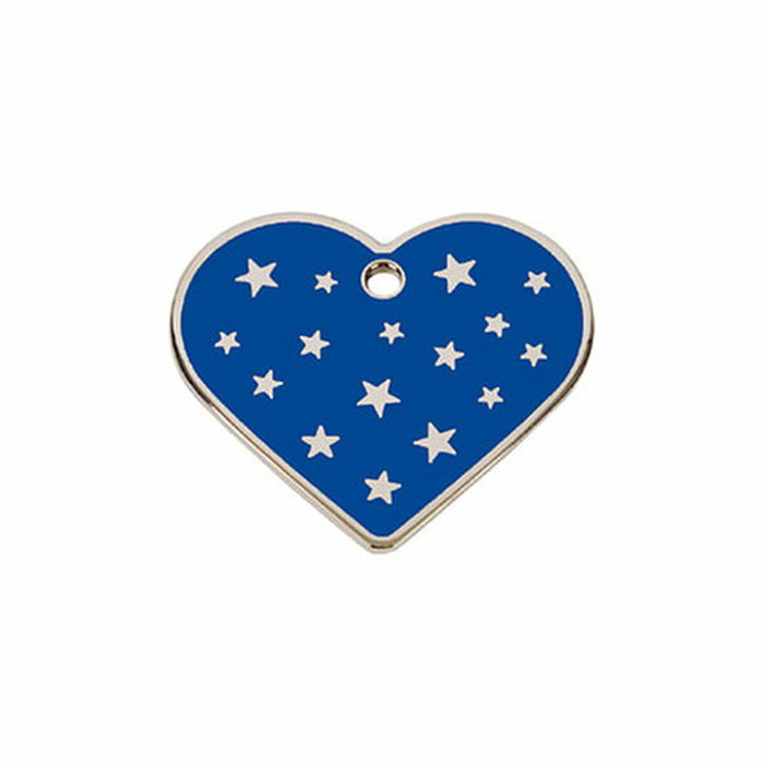 Plaque d'identification pour collier Imarc PetScribe Passion Bleu Argent