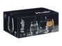 Vivalto Verre à pied base large 480 ml verre transparent 8,5x11,5x8,5 cm (Set de 24)