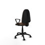 PIQUERAS Y CRESPO Chaise de bureau Aýna, Brun foncé