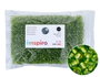 Innspiro Perles de rocaille en verre rond argenté vert avocat 3,8 mm, 500 g