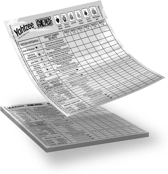 Winning Moves - Jeu de société Yahtzee One Piece, édition spéciale Hasbro - À partir de 8 ans