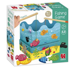 Diset Goula - Jeu de pêche magnétique en bois - 2 cannes et 12 poissons - Jeu éducatif pour enfants à partir de 2 ans