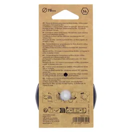 Precision Steel Cloche à filtre à huile 76 mm 14 pans pour filtres type Mann, pour cliquet 3/8