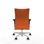 Piqueras Y Crespo Albacete Confidente Chaise de Direction Orange avec Mécanisme Synchrone et Base Aluminium