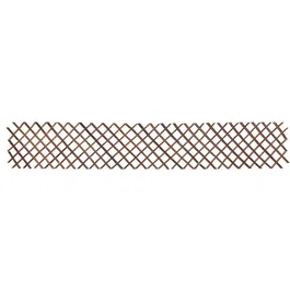 Nature Treillis de jardin 30x180 cm en saule naturel marron pour vignes et décoration - 446397