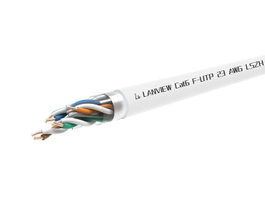 Lanview Câble Cat6 F-UTP LSZH 4x2xAWG23 blanc 305 m