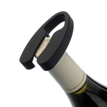 Berghoff 1100197 Sacacorchos Électrique pour Bouteilles de Vin - Ouvre jusqu'à 30 Bouteilles par Charge - avec Décapsuleur Aluminium