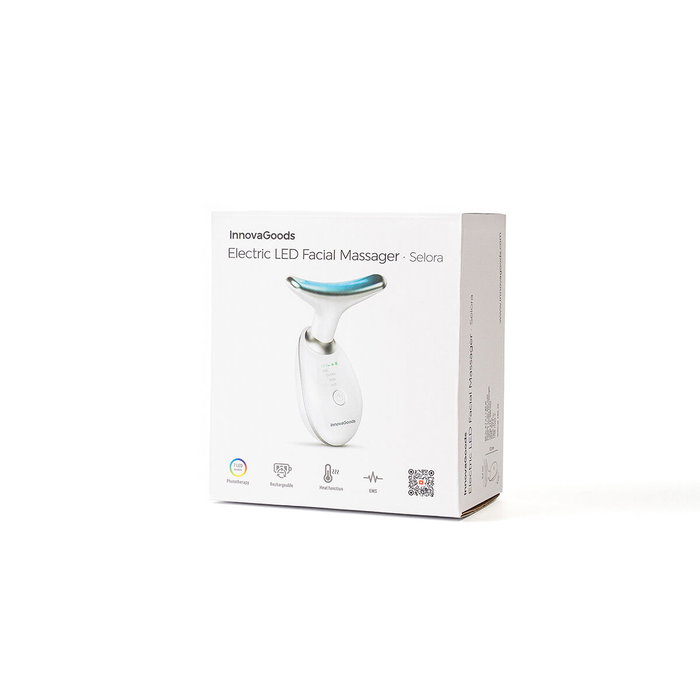 Pack masseur facial raffermissant avec LED, EMS et chaleur et sérum facial kombucha Vibeboost 30 ml InnovaGoods