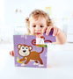 Hape Puzzle de blocs animaux de la jungle en bois de hêtre 13.5x13.5x4.5 cm pour enfants à partir de 2 ans