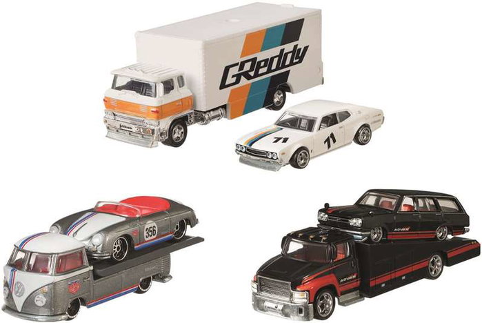 Mattel Hot Wheels - Camion de transport d'équipe - Modèles assortis - Jouet pour enfant dès 3 ans