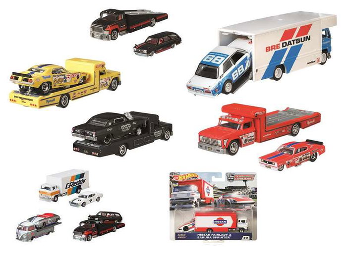 Mattel Hot Wheels - Camion de transport d'équipe - Modèles assortis - Jouet pour enfant dès 3 ans