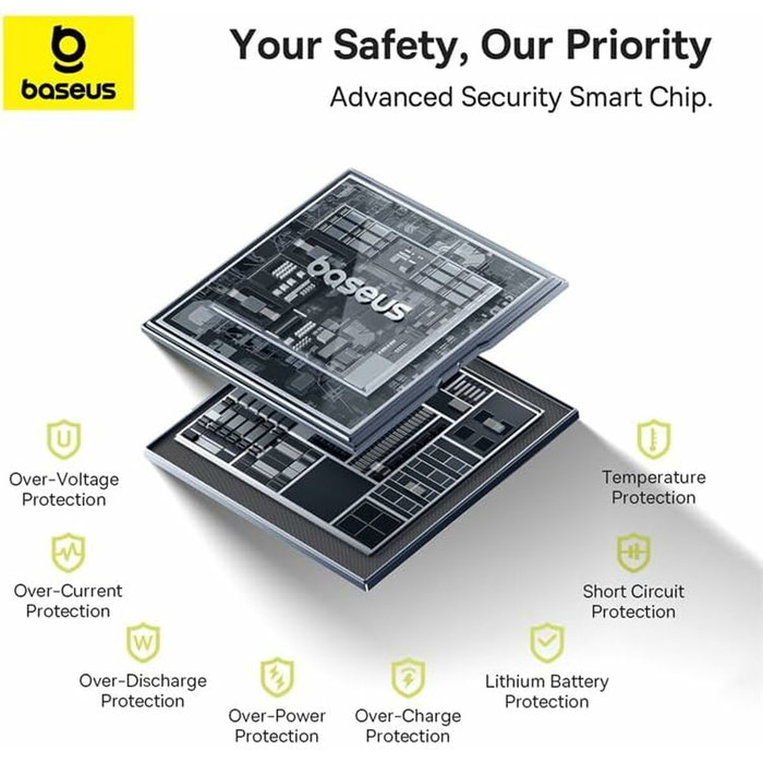 Powerbank Baseus P10055008113-00 Noir 10000 mAh Powerbank Baseus P10055008113-00 Noir 10000 mAh