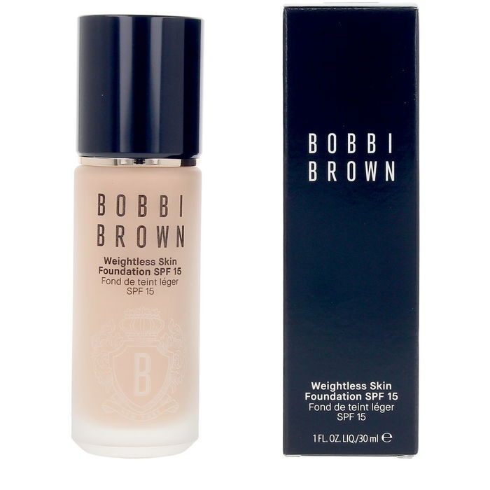 Bobbi Brown Fond de teint WEIGHTLESS SKIN SPF15 Cool Beige 30 ml - Longue tenue, aspect mat naturel, hydratation et contrôle du sébum