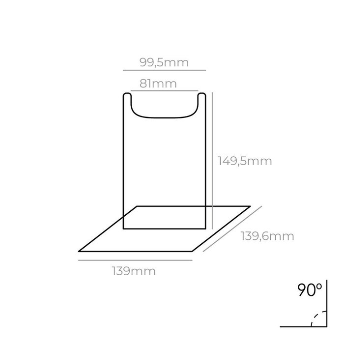 Compossar Expositor en Métacrylate Transparent Modèle B pour Articles avec Dimensions 139,6 x 139 x 149,5 mm Compossar Expositor en Métacrylate Transparent Modèle B pour Articles avec Dimensions 139,6 x 139 x 149,5 mm