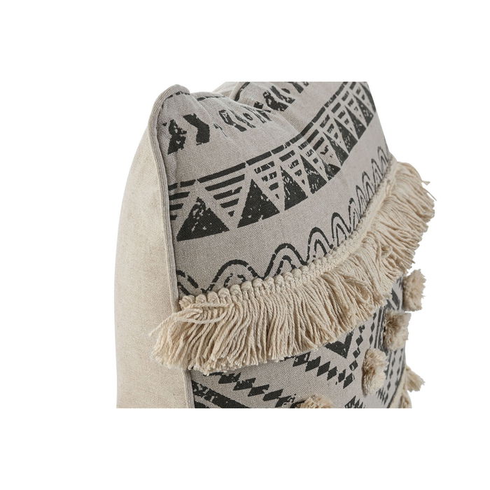 Coussin Home ESPRIT Blanc Noir Boho 45 x 8 x 45 cm
